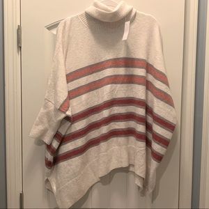 LOFT Cowl Neck Poncho - NWT - L